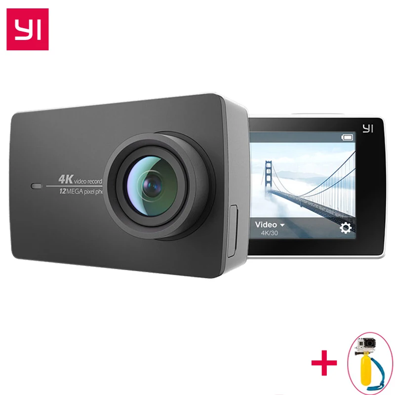 

International YI 4K Action Camera IMX377 12MP Ambarella A9SE ARM 4K/30 155 Degree EIS LDC 2.19" Retina HD Screen