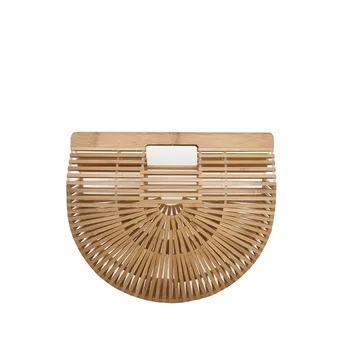 Bamboo Handbag Women Clutch Bag Travel Vacation Totes Summer Wooden Purses For Ladies Handmade Woven Straw Beach Bag
Bamboo Handbag Women Clutch Bag Travel Vacation Totes Summer Wooden Purses For Ladies Handmade Woven Straw Beach Bag