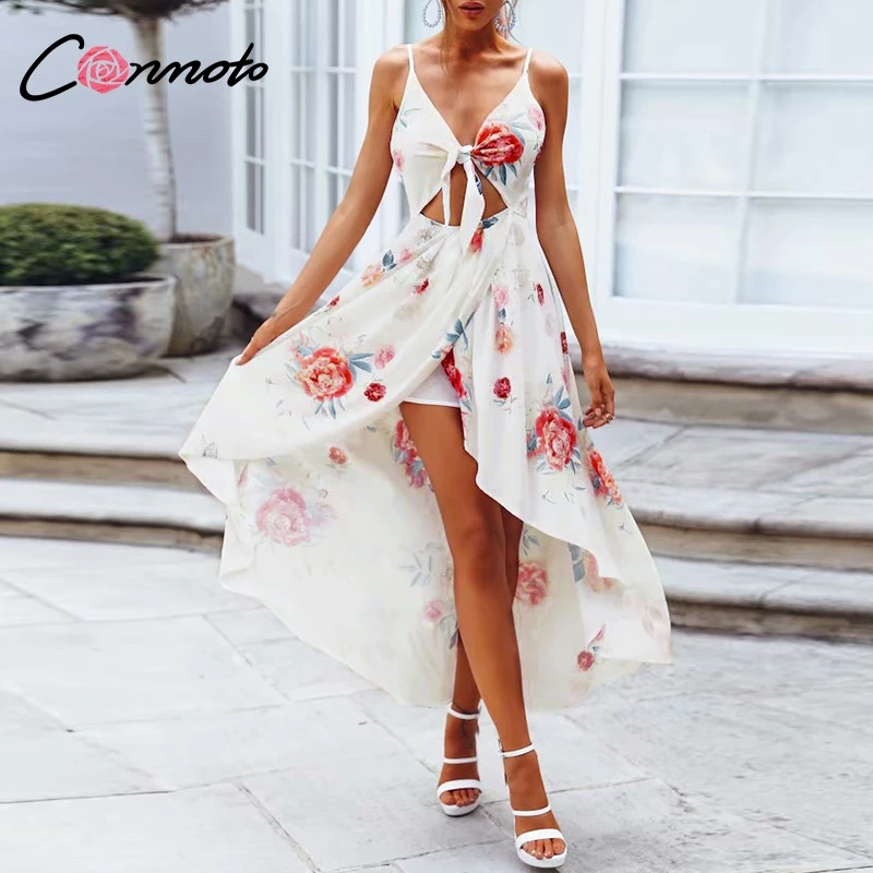 Conmoto Asymmetrical Bow White Floral Chiffon Dress Crop Beach Bohemian Dress Spaghetti Strap Sexy Women Casual Dress Vestidos
Conmoto Asymmetrical Bow White Floral Chiffon Dress Crop Beach Bohemian Dress Spaghetti Strap Sexy Women Casual Dress Vestidos