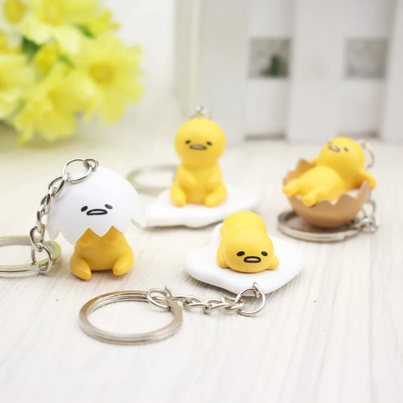 Gudetama Egg keyring pendant keychain Toys Yellow White Lazy PVC Action Figure toys
Gudetama Egg keyring pendant keychain Toys Yellow White Lazy PVC Action Figure toys