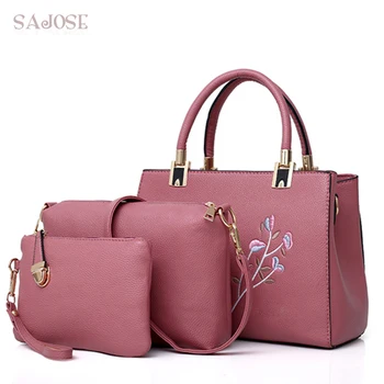 Woman Tote Bags Handbag 3 Sets Famous Brand Leather Compound Crossbody Bags For Women Messenger Bag Ladies Pink Hand Bag SAJOSE
Woman Tote Bags Handbag 3 Sets Famous Brand Leather Compound Crossbody Bags For Women Messenger Bag Ladies Pink Hand Bag SAJOSE