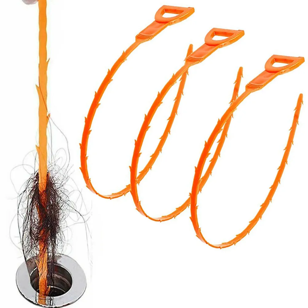 3Pcs Drain Snake Hair Drain Clog Remover Cleaning Tool For Sink Bathtub Toilet Kitchen (Orange)
3Pcs Drain Snake Hair Drain Clog Remover Cleaning Tool For Sink Bathtub Toilet Kitchen (Orange)