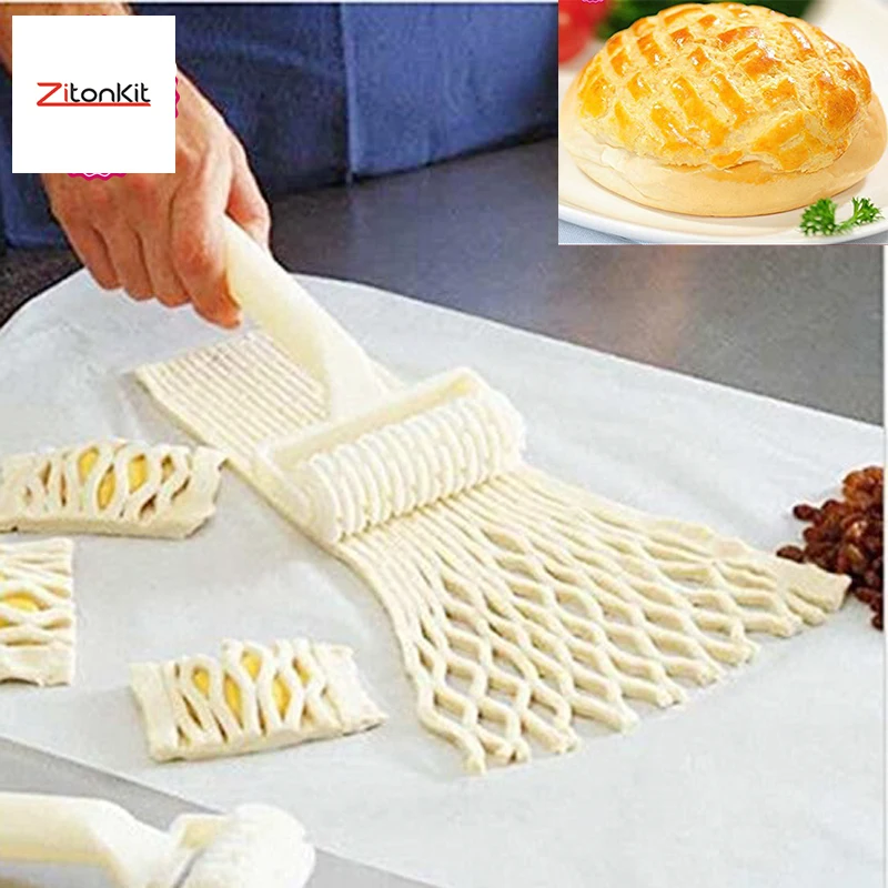 Dough Roller Pastry Cutter Knife Large Lattice Cutter Pasta Tool Cookie Pie Pizza Bread Pastry Lattice Roller Cutter Kitchen DIY
Dough Roller Pastry Cutter Knife Large Lattice Cutter Pasta Tool Cookie Pie Pizza Bread Pastry Lattice Roller Cutter Kitchen DIY