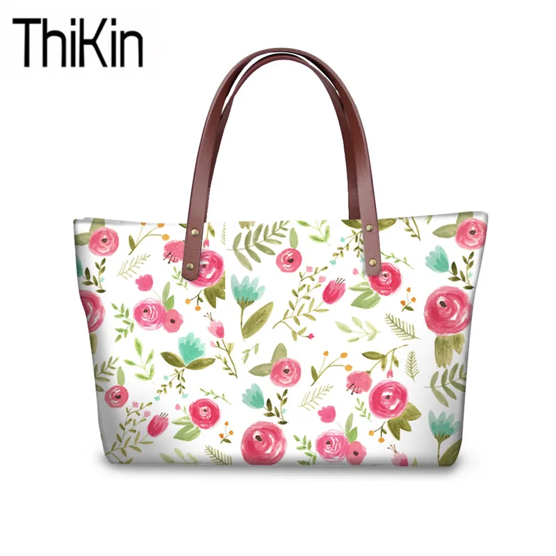 THIKIN Ladies Top-Handle Bags for Teenagers College Book Bags Women Bloom Pink Florals Printing Hand Bags Feminine Sac A Dos
THIKIN Ladies Top-Handle Bags for Teenagers College Book Bags Women Bloom Pink Florals Printing Hand Bags Feminine Sac A Dos