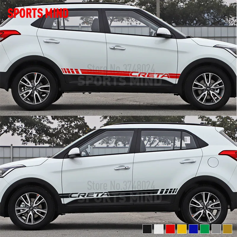 3 Pairs Sports Mind For Hyundai Creta IX25 Accessories Door Side Stripe Car Sticker Decal Automobiles Car Styling
3 Pairs Sports Mind For Hyundai Creta IX25 Accessories Door Side Stripe Car Sticker Decal Automobiles Car Styling