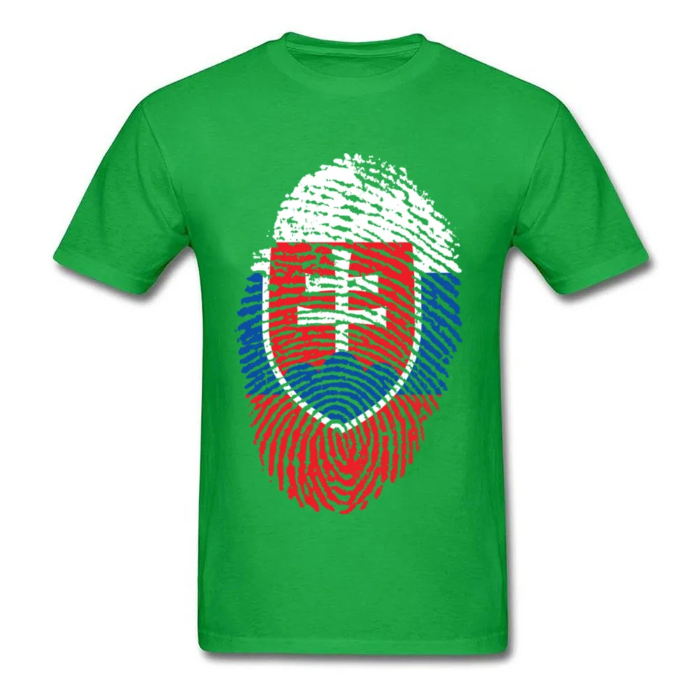 Slovakia Flag Fingerprint_green