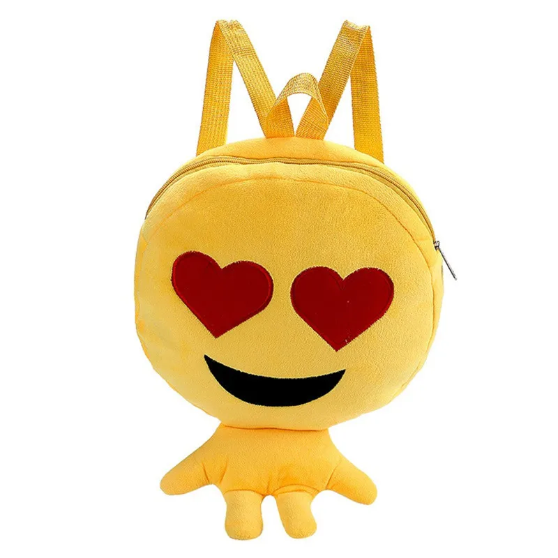 Children Cute Backpack Schoolbag With Different Face Expression Mini Portable Fashion Face Expression Plush Toy Yellow Color
Children Cute Backpack Schoolbag With Different Face Expression Mini Portable Fashion Face Expression Plush Toy Yellow Color
