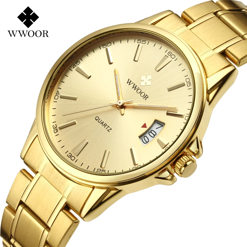 WWOOR Men Casual Fashion Top Brand Luxury Gold Watches Men Waterproof Military Quartz Clock Men Wrist Watches Relogio Masculino
WWOOR Men Casual Fashion Top Brand Luxury Gold Watches Men Waterproof Military Quartz Clock Men Wrist Watches Relogio Masculino
