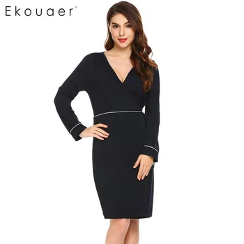Ekouaer Women Sexy Robe Sleepwear V-Neck Long Sleeve Lace Up Kimono Bathrobe Bridemaid Dressing Gown Bathroom Spa Robe Nightwear
Ekouaer Women Sexy Robe Sleepwear V-Neck Long Sleeve Lace Up Kimono Bathrobe Bridemaid Dressing Gown Bathroom Spa Robe Nightwear