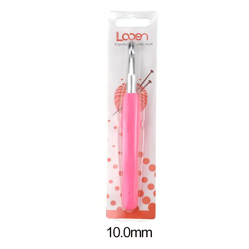 Huge Size 8.0mm 9.0mm 10.0mm Comfortable Grip Handle Crochet Hook Yarn Weave Knitting Needles For Women Carpet Hat Scarf Tools (1)