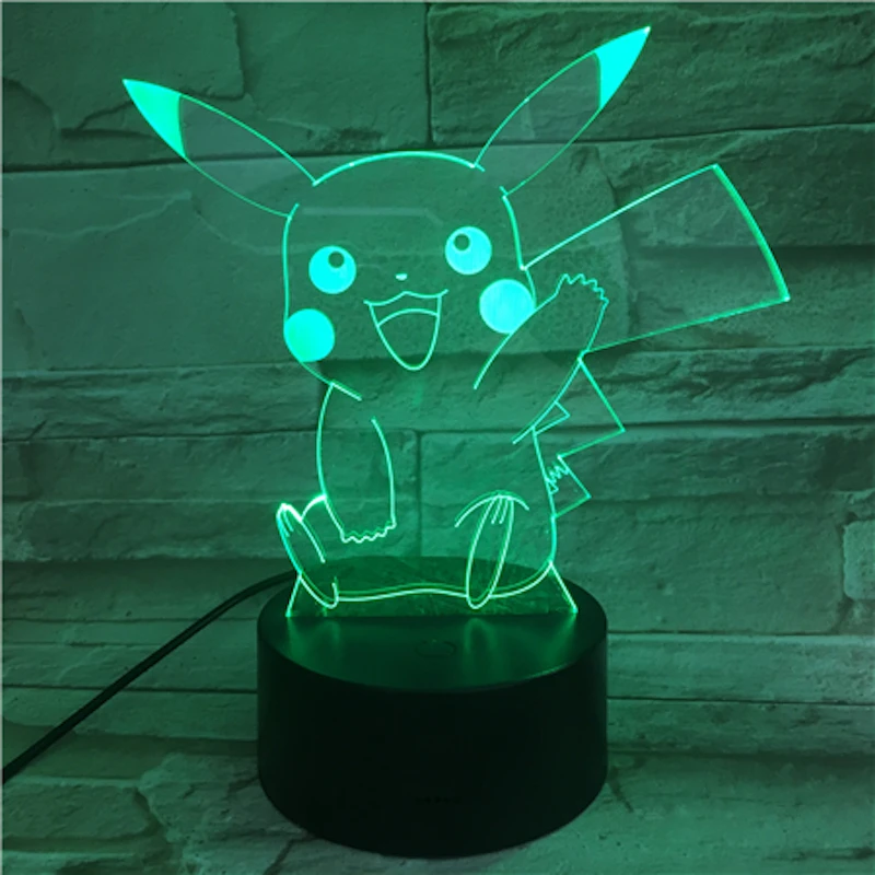 Pokemon Go Pikachu Figure Kids Nightlight LED Bedside Atmosphere Colorful Night Light Child Holiday Gift 3D Lamp RGB Pikachu
Pokemon Go Pikachu Figure Kids Nightlight LED Bedside Atmosphere Colorful Night Light Child Holiday Gift 3D Lamp RGB Pikachu