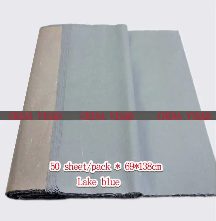 50 sheets/pack 69*138 cm lake blue Chinese painting paper & yun long xuan paper
50 sheets/pack 69*138 cm lake blue Chinese painting paper & yun long xuan paper