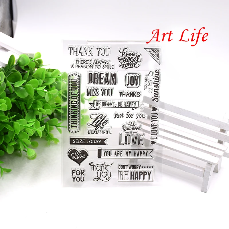 Love&Thanks&Happy&Joy Transparent Clear Silicone Stamp for DIY Scrapbooking/Card Making/Kids Christmas Fun Decoration Supplies
Love&Thanks&Happy&Joy Transparent Clear Silicone Stamp for DIY Scrapbooking/Card Making/Kids Christmas Fun Decoration Supplies