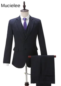 New slim fit Men Suit costume homme Vest Formal Business mens blazer Suit mens suits wedding groom(jacket+pants+Vest)
New slim fit Men Suit costume homme Vest Formal Business mens blazer Suit mens suits wedding groom(jacket+pants+Vest)