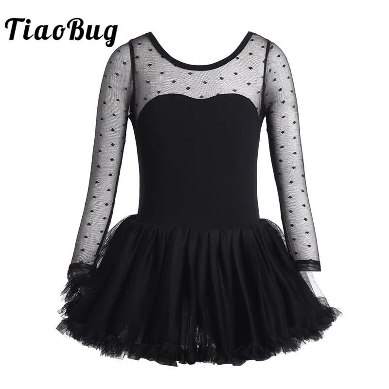 TiaoBug Children Girls Ballet Tutu Leotard Dress Cotton Polka Dots Mesh Long Sleeve Gymnastics Leotard Kids Stage Dance Costume
TiaoBug Children Girls Ballet Tutu Leotard Dress Cotton Polka Dots Mesh Long Sleeve Gymnastics Leotard Kids Stage Dance Costume