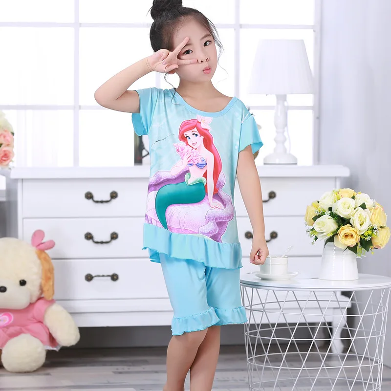 Disney princess Elsa sleepwear children's pajama bottoms+pajama top summer home clothing cartoo Frozen boy girl nightgown suit
Disney princess Elsa sleepwear children's pajama bottoms+pajama top summer home clothing cartoo Frozen boy girl nightgown suit