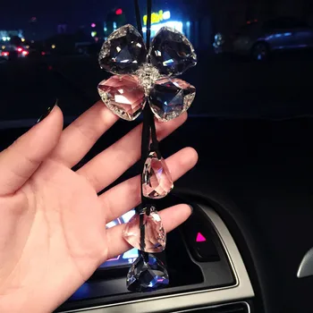 Auto pendant crystal fashion cute car high-end interior accessories lady's car accessories four leaf grass safety symbol
Auto pendant crystal fashion cute car high-end interior accessories lady's car accessories four leaf grass safety symbol