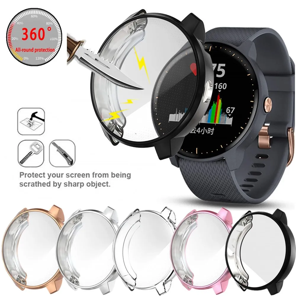 Soft Ultra-thin Plating TPU Full protection Cover For Garmin Vivoactive 3 Music Watch Case Shell For Garmin Vivoactive3 Music
Soft Ultra-thin Plating TPU Full protection Cover For Garmin Vivoactive 3 Music Watch Case Shell For Garmin Vivoactive3 Music