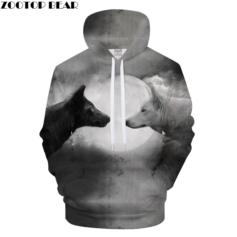 Double Wolf Hoodies Men 3D Sweatshirt Harajuku Hoody Pullover Tracksuits Streatwear Coat Moon Hooded Lover Drop ship ZOOTOP BEAR
Double Wolf Hoodies Men 3D Sweatshirt Harajuku Hoody Pullover Tracksuits Streatwear Coat Moon Hooded Lover Drop ship ZOOTOP BEAR
