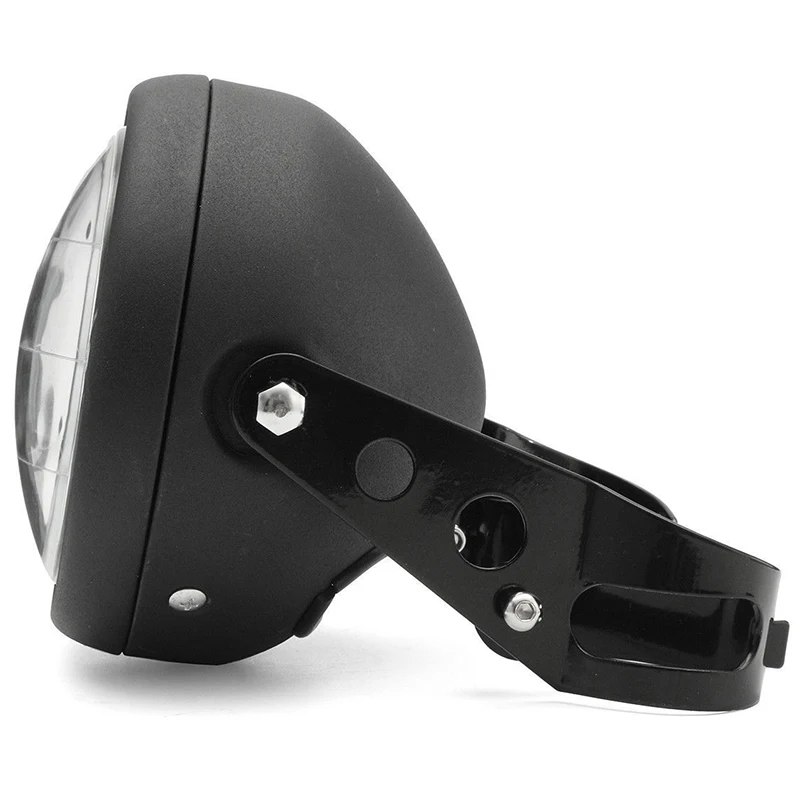 JX-LCLYL Universal 6.5" Motorcycle LED Projector Headlight Lamp+Bracket For Harley