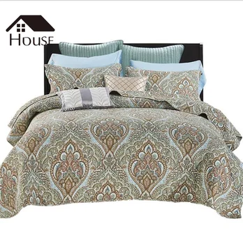 Three-piece Set of European and American printed Cotton Washed Bed Cover Home Textile
Three-piece Set of European and American printed Cotton Washed Bed Cover Home Textile