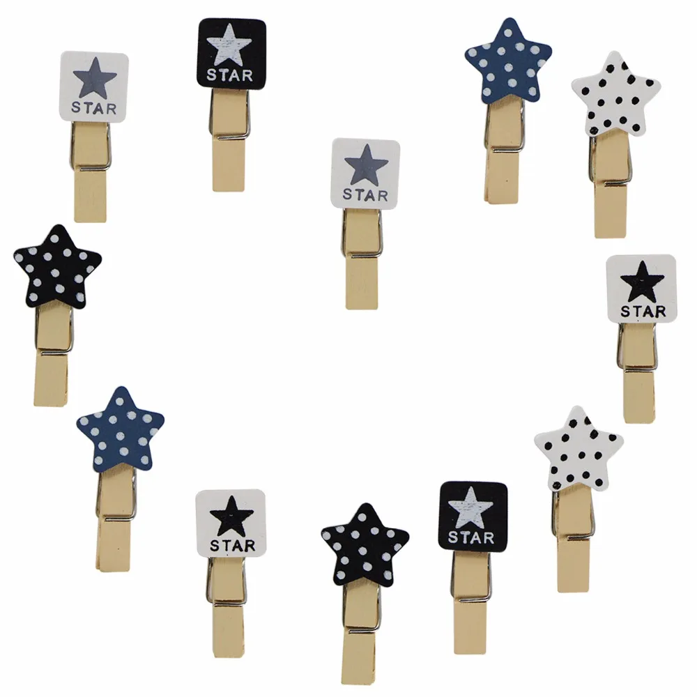 12 pcs Pentagram Mini Natural Wooden Decorations Peg Pin Craft Clips Clothespins Binder Memo Clips Christmas Cards Photo Paper
12 pcs Pentagram Mini Natural Wooden Decorations Peg Pin Craft Clips Clothespins Binder Memo Clips Christmas Cards Photo Paper
