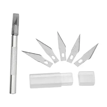 Cutter Engraving Craft knives+5pcs Blades Non Slip Metal Scalpel Knife Tools Kit Mobile Phone PCB Repair Hand Tool Dropshipping
Cutter Engraving Craft knives+5pcs Blades Non Slip Metal Scalpel Knife Tools Kit Mobile Phone PCB Repair Hand Tool Dropshipping