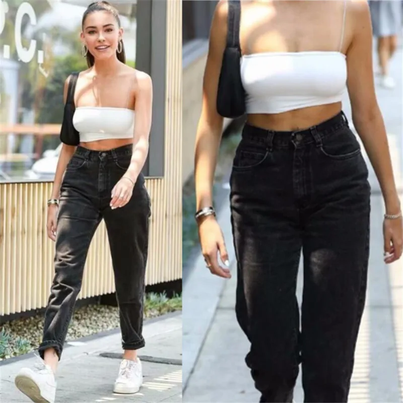 2020 New Mom Jeans For Women High Waist Vintage Trousers Female Retro Fashion Denim Jeans Pants Boyfriend Black Large Plus Size
2020 New Mom Jeans For Women High Waist Vintage Trousers Female Retro Fashion Denim Jeans Pants Boyfriend Black Large Plus Size