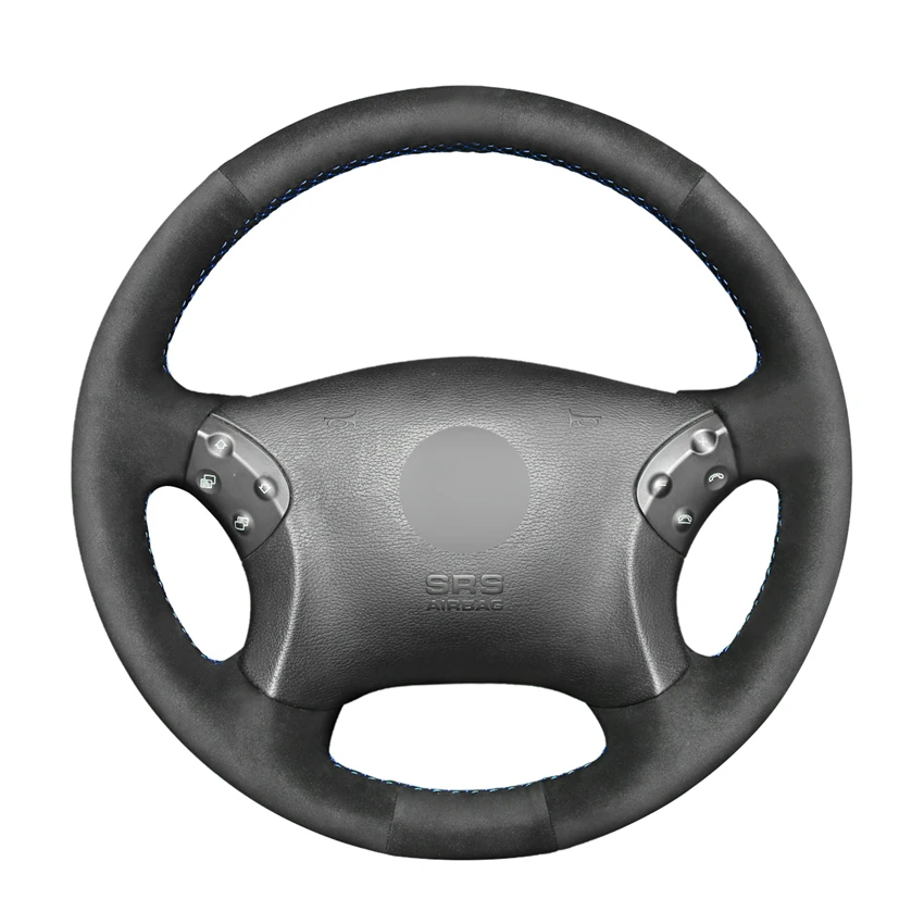 Hand-stitched Black Suede Car Steering Wheel Cover for Mercedes Benz W203 C-Class 2001 2002 2003 2004 2005 2006 2007
Hand-stitched Black Suede Car Steering Wheel Cover for Mercedes Benz W203 C-Class 2001 2002 2003 2004 2005 2006 2007