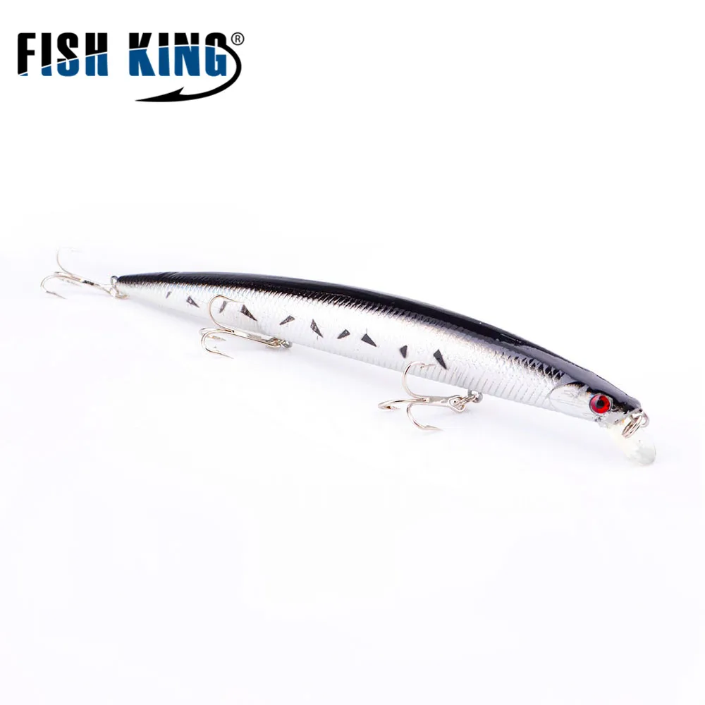 FISH KING 10 Colors Floating Wobbler Minnow Fishing Lure 180MM/23.7G Artificial Bait 3D Eyes Hard Bait
FISH KING 10 Colors Floating Wobbler Minnow Fishing Lure 180MM/23.7G Artificial Bait 3D Eyes Hard Bait