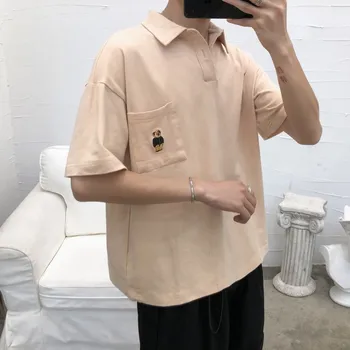 2019 Summer New Street Trend Harajuku Loose Embroidery Short-sleeved Men's Lovers Print Cotton Youth Leisure POLO Shirt
2019 Summer New Street Trend Harajuku Loose Embroidery Short-sleeved Men's Lovers Print Cotton Youth Leisure POLO Shirt