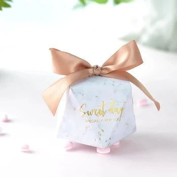 30pcs New Creative Diamond shape Marble Candy Box gray, gold bows Wedding Favors Party Supplies Bomboniere Gift Box for guests
30pcs New Creative Diamond shape Marble Candy Box gray, gold bows Wedding Favors Party Supplies Bomboniere Gift Box for guests