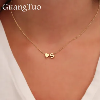 NK154 New Fashion Tiny Dainty Heart Necklace Personality Letter Necklace Name Jewelry for Women Valentine's Day Girlfriend Gift
NK154 New Fashion Tiny Dainty Heart Necklace Personality Letter Necklace Name Jewelry for Women Valentine's Day Girlfriend Gift