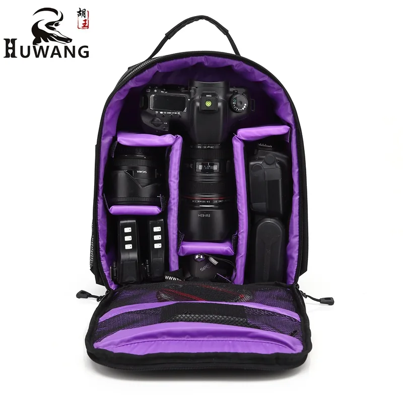 HUWANG Portable Card Camera Bag, Waterproof SLR Camera Backpack Anti-theif Travelling Camera Bag Large Capacity Photography Bag 
HUWANG Portable Card Camera Bag, Waterproof SLR Camera Backpack Anti-theif Travelling Camera Bag Large Capacity Photography Bag