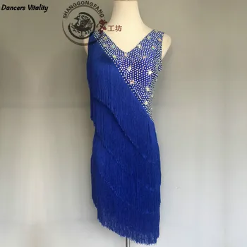 2017Shining V Neck Stage Clothing Costume Latin Dance Dresses Women's Art Deco Tassels modelsFlapper Backless Dress S-XXXL
2017Shining V Neck Stage Clothing Costume Latin Dance Dresses Women's Art Deco Tassels modelsFlapper Backless Dress S-XXXL