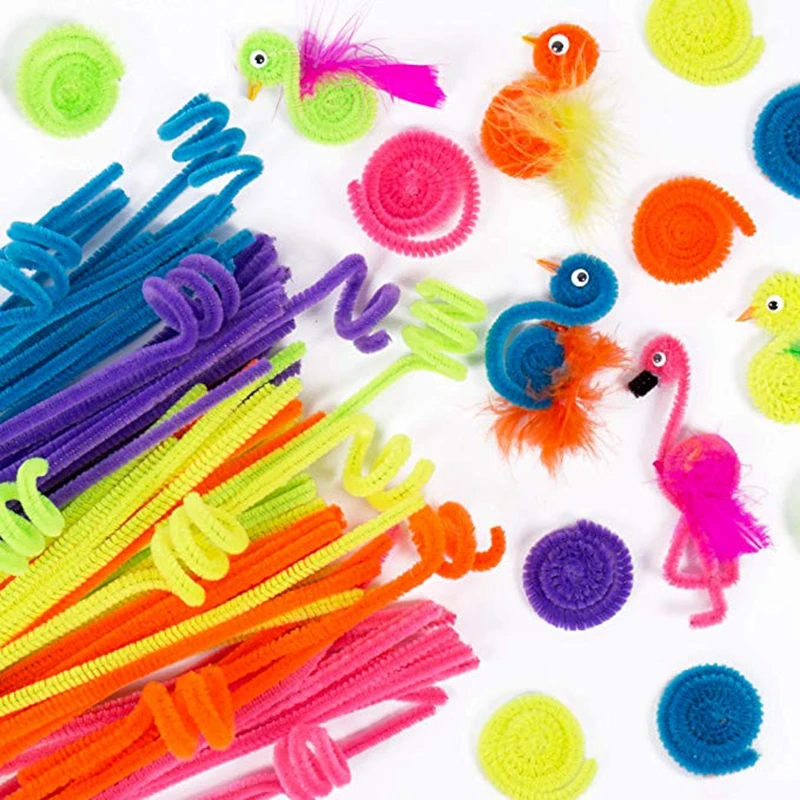 100pcs Pipe Cleaners for DIY Craft Chenille Stems Handmade Handicraft Twist Rod Braiding Wire Children Kid Plush Educational Toy
100pcs Pipe Cleaners for DIY Craft Chenille Stems Handmade Handicraft Twist Rod Braiding Wire Children Kid Plush Educational Toy
