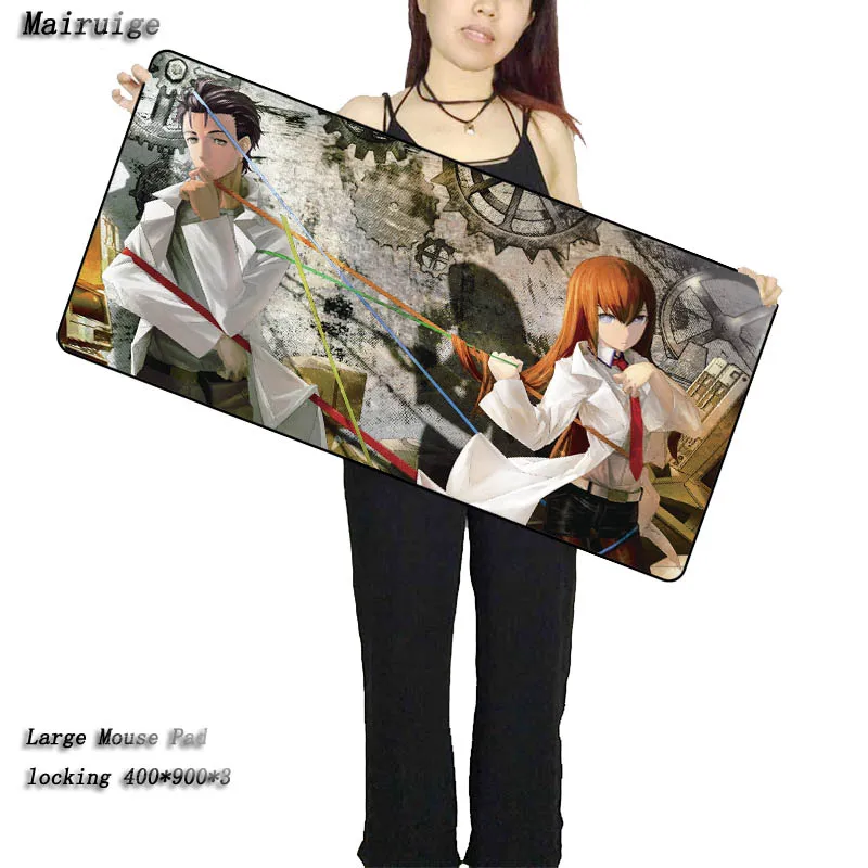 Mairuige Anime Mousepad Steins Gate Art Pattern Printing Large Lock Edge Mouse Pad Support customized Gaming Keyboard Mice Mat
Mairuige Anime Mousepad Steins Gate Art Pattern Printing Large Lock Edge Mouse Pad Support customized Gaming Keyboard Mice Mat