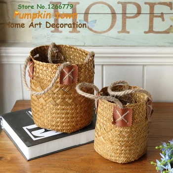 2018 Natural handmade straw flower basket,vase storage basket,storage basket decoration,American country desktop craft vase
2018 Natural handmade straw flower basket,vase storage basket,storage basket decoration,American country desktop craft vase