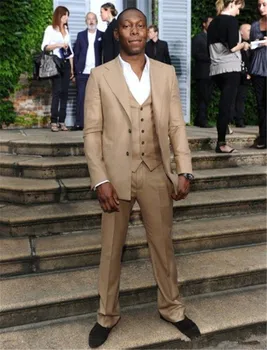 Custom Made Groom Tuxedos Khaki Groomsmen Notch Lapel Suit Best ManBridegroomWeddingPromDinner Suits (Jacket+Pants+Vest)
Custom Made Groom Tuxedos Khaki Groomsmen Notch Lapel Suit Best ManBridegroomWeddingPromDinner Suits (Jacket+Pants+Vest)