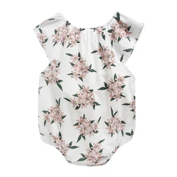 New Summer Baby Clothes Summer Fashion Baby Girl Floral Small Flying Sleeve Romper White Cotton Round Neck Romper
New Summer Baby Clothes Summer Fashion Baby Girl Floral Small Flying Sleeve Romper White Cotton Round Neck Romper