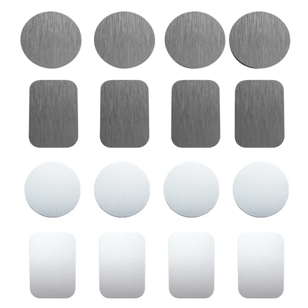 Besegad 8pcs Universal Replacement Metal Plate Kit Self Adhesive for Magnetic Magnetism Car Phone Holder Stand Mount Bracket
Besegad 8pcs Universal Replacement Metal Plate Kit Self Adhesive for Magnetic Magnetism Car Phone Holder Stand Mount Bracket