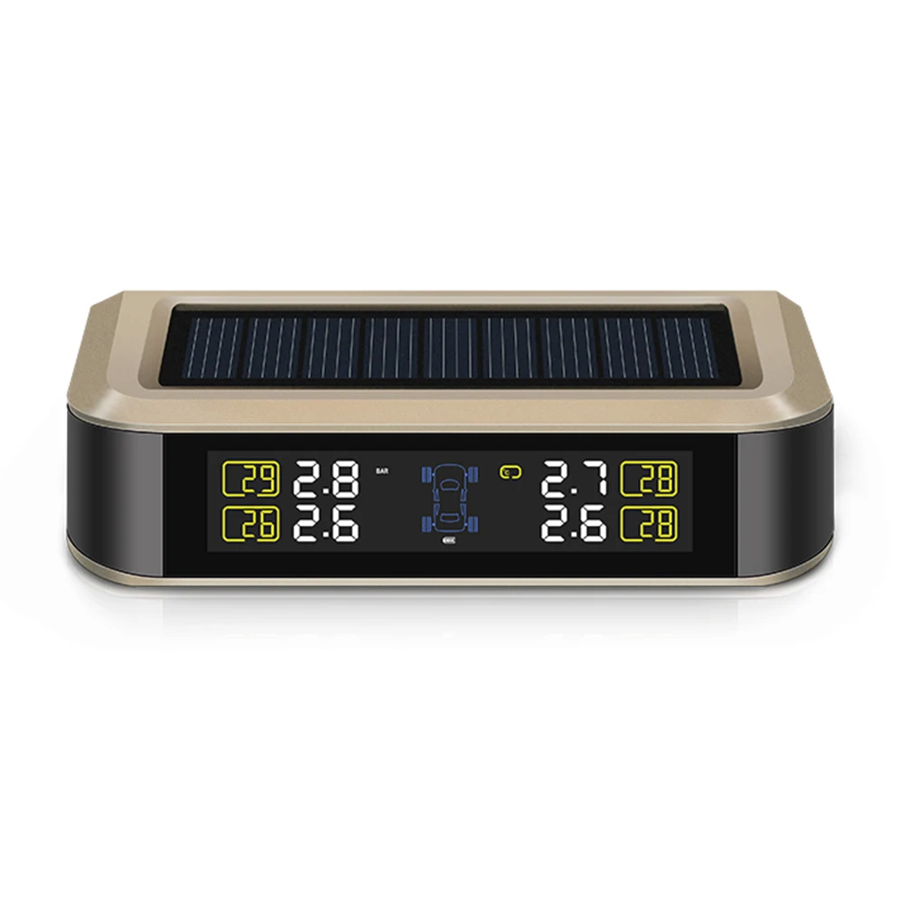 TPMS Car Tire Pressure Monitoring System CAREUD LCD Display 4 External Sensors Auto Alarm System Solar Energy Diagnostic Tool
TPMS Car Tire Pressure Monitoring System CAREUD LCD Display 4 External Sensors Auto Alarm System Solar Energy Diagnostic Tool