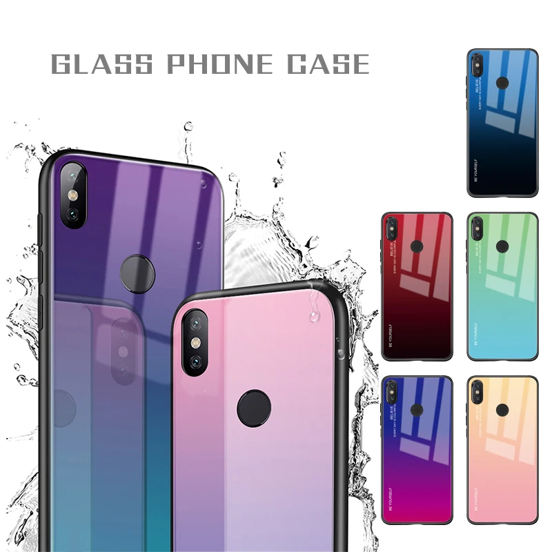 Градиентный цветной чехол для телефона Xiaomi 6a Mi 8 9 A1 A2 Lite 6 5 redmi Redmi Note Pro 7 | Мобильные
