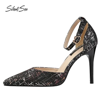 Silentsea Shoes Women Pumps 9.5CM High Heels Black Flock Fashion Wedding Shoes Pointed Toe Sexy Party Shoes For Women
Silentsea Shoes Women Pumps 9.5CM High Heels Black Flock Fashion Wedding Shoes Pointed Toe Sexy Party Shoes For Women