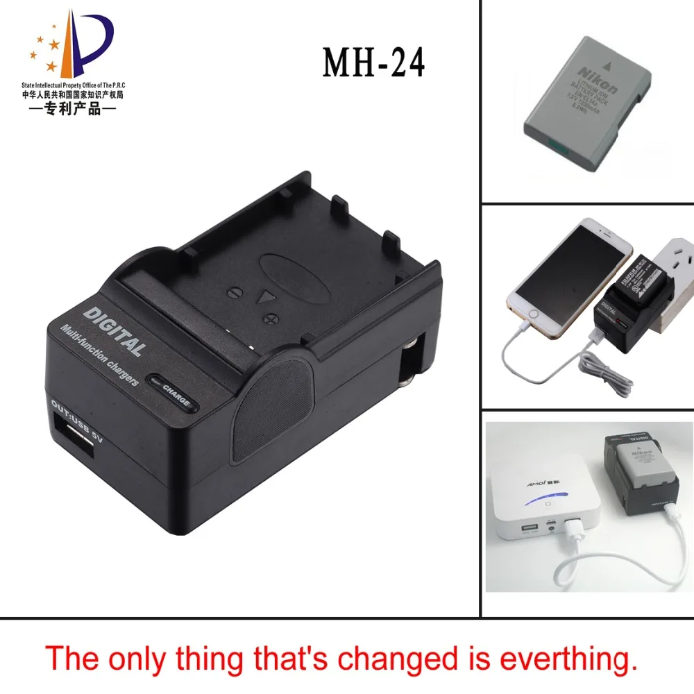 

MH-24 MH24 For Nikon EN-EL14 EN EL14a EL14 P7000 P7100 D3100 D3200 D5100 D3300 D5200 D5300 P7200 P7800 Camera battery charger