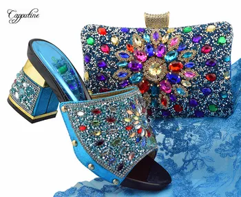 Elegant slipper pumps with evening purse African high heel shoes and handbag set for lady FGT004 sky blue
Elegant slipper pumps with evening purse African high heel shoes and handbag set for lady FGT004 sky blue