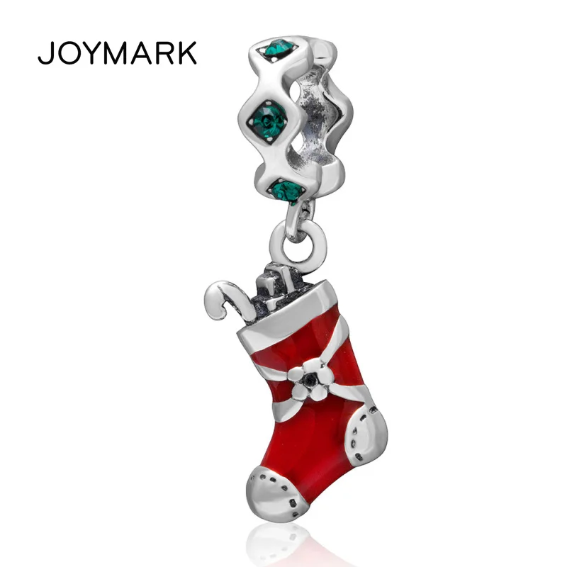 Красный эмалированный Циркон JOYMARK, рождественские чулки, подлинные подвески из серебра 925 пробы, европейские шармы, бусины SEPB2107
Красный эмалированный Циркон JOYMARK, рождественские чулки, подлинные подвески из серебра 925 пробы, европейские шармы, бусины SEPB2107