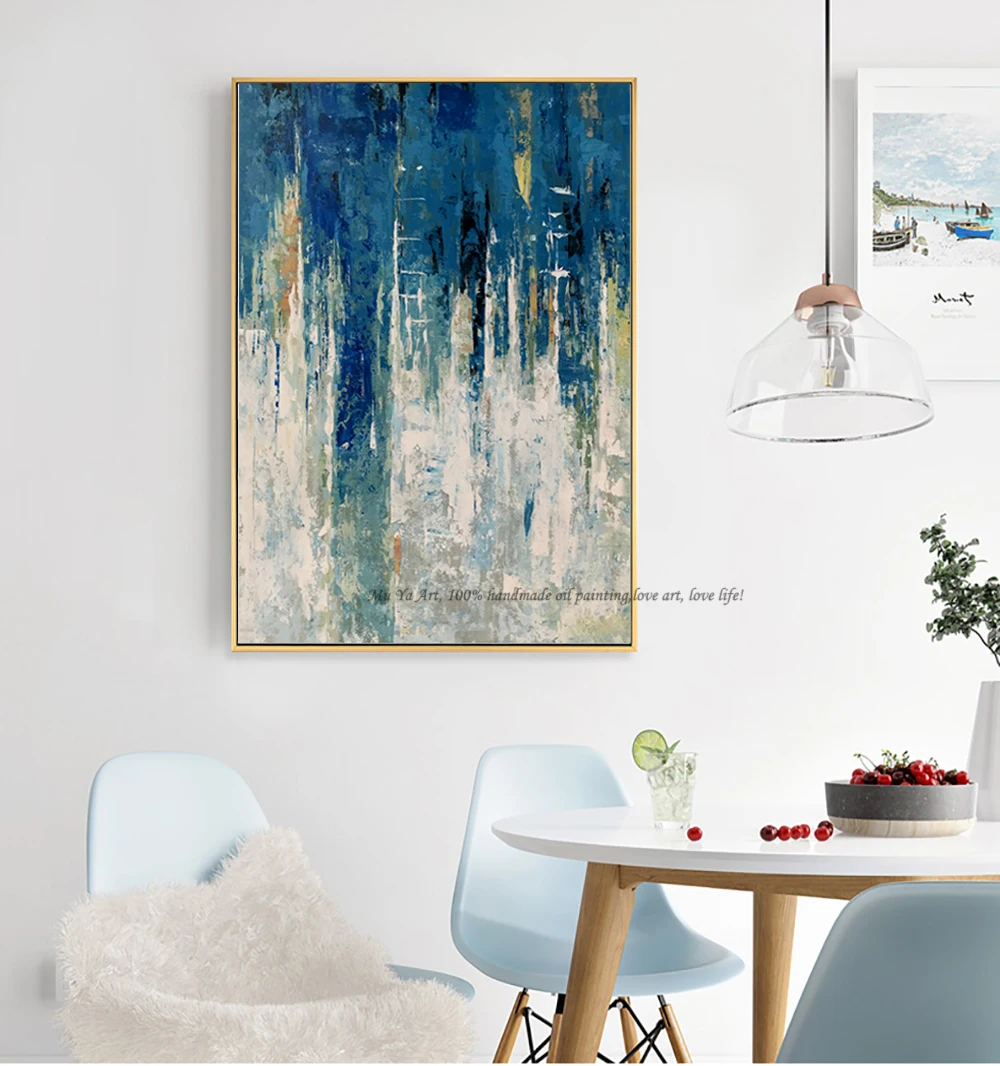 MUYA abstract canvas painting blue modern hand painted canvas paintings for living room wall picture home deco landscape cuadros
MUYA abstract canvas painting blue modern hand painted canvas paintings for living room wall picture home deco landscape cuadros
