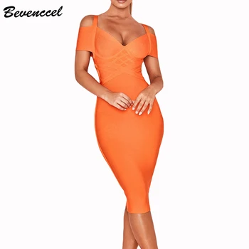 Bevenccel Women Off Shoulder Bodyocn Bandage Dress 2020 Sexy Striped V Neck Elegant Celebrity Party Dress Vestidos Summer Dress
Bevenccel Women Off Shoulder Bodyocn Bandage Dress 2020 Sexy Striped V Neck Elegant Celebrity Party Dress Vestidos Summer Dress