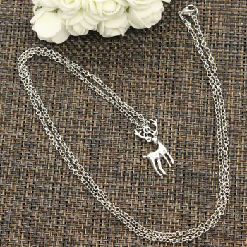 New Fashion Tibetan Silver Color Pendant Christmas Deer Sika Choker Charm Short Long DIY Necklace Factory Price Handmade Jewelry
New Fashion Tibetan Silver Color Pendant Christmas Deer Sika Choker Charm Short Long DIY Necklace Factory Price Handmade Jewelry
